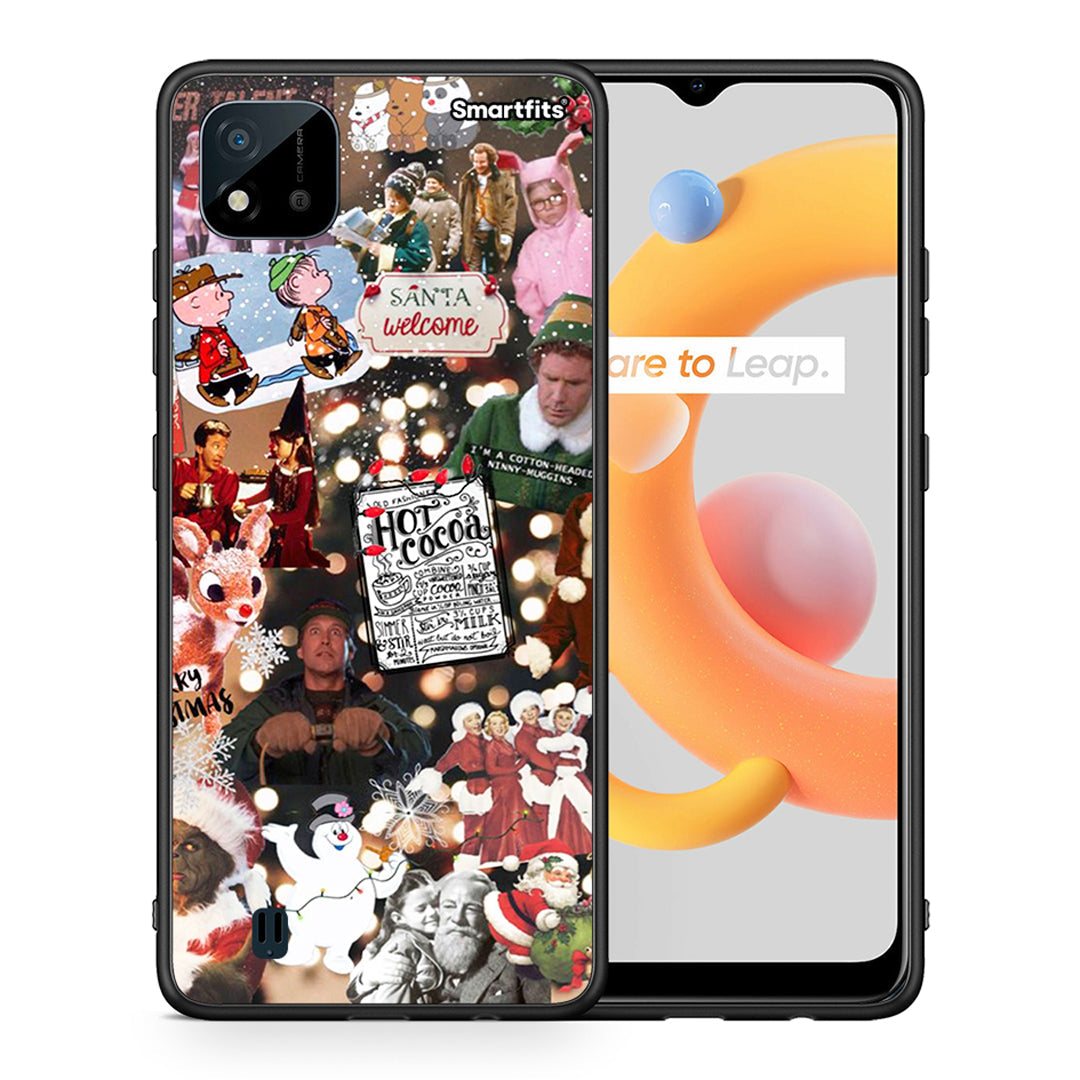 Θήκη Realme C11 2021 Xmas Movies από τη Smartfits με σχέδιο στο πίσω μέρος και μαύρο περίβλημα | Realme C11 2021 Xmas Movies case with colorful back and black bezels