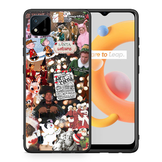 Θήκη Realme C11 2021 Xmas Movies από τη Smartfits με σχέδιο στο πίσω μέρος και μαύρο περίβλημα | Realme C11 2021 Xmas Movies case with colorful back and black bezels