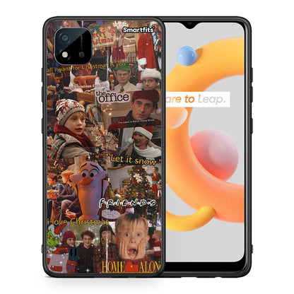 Θήκη Realme C11 2021 Xmas Wishes από τη Smartfits με σχέδιο στο πίσω μέρος και μαύρο περίβλημα | Realme C11 2021 Xmas Wishes case with colorful back and black bezels