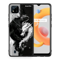 Thumbnail for Θήκη Realme C11 2021 Yin Yang από τη Smartfits με σχέδιο στο πίσω μέρος και μαύρο περίβλημα | Realme C11 2021 Yin Yang case with colorful back and black bezels