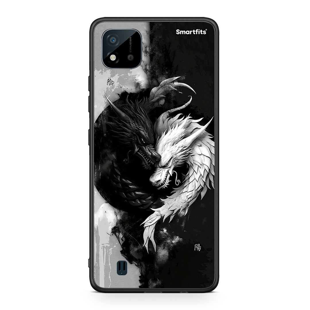 Realme C11 2021 Yin Yang θήκη από τη Smartfits με σχέδιο στο πίσω μέρος και μαύρο περίβλημα | Smartphone case with colorful back and black bezels by Smartfits