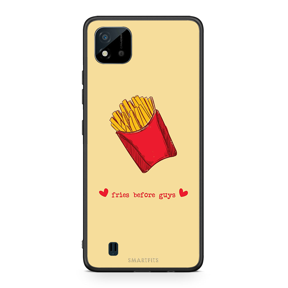 Realme C11 2021 Fries Before Guys Θήκη Αγίου Βαλεντίνου από τη Smartfits με σχέδιο στο πίσω μέρος και μαύρο περίβλημα | Smartphone case with colorful back and black bezels by Smartfits