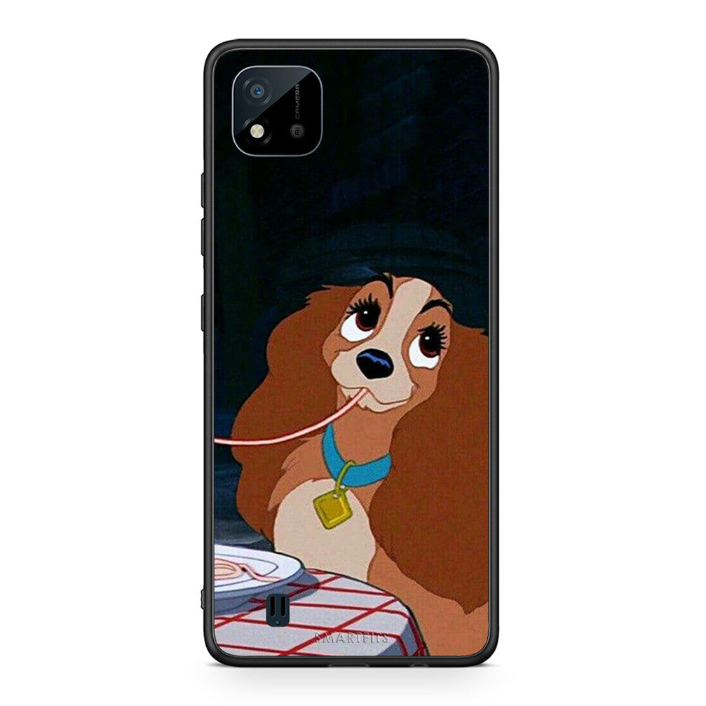 Realme C11 2021 Lady And Tramp 2 Θήκη Αγίου Βαλεντίνου από τη Smartfits με σχέδιο στο πίσω μέρος και μαύρο περίβλημα | Smartphone case with colorful back and black bezels by Smartfits