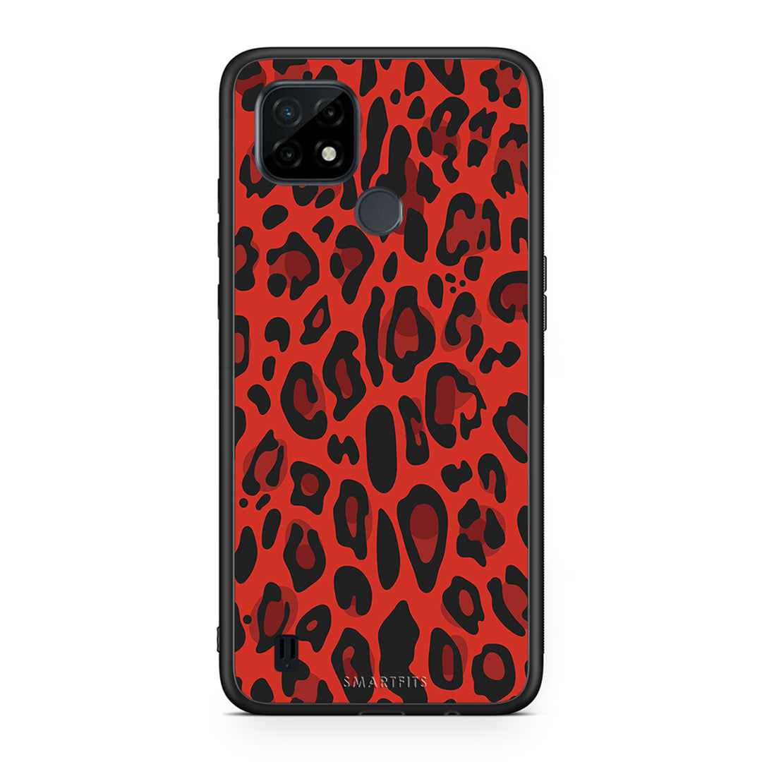 Animal Red Leopard - Realme C21 θήκη