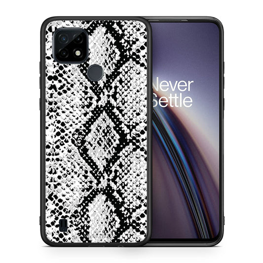 Animal White Snake - Realme C21 θήκη