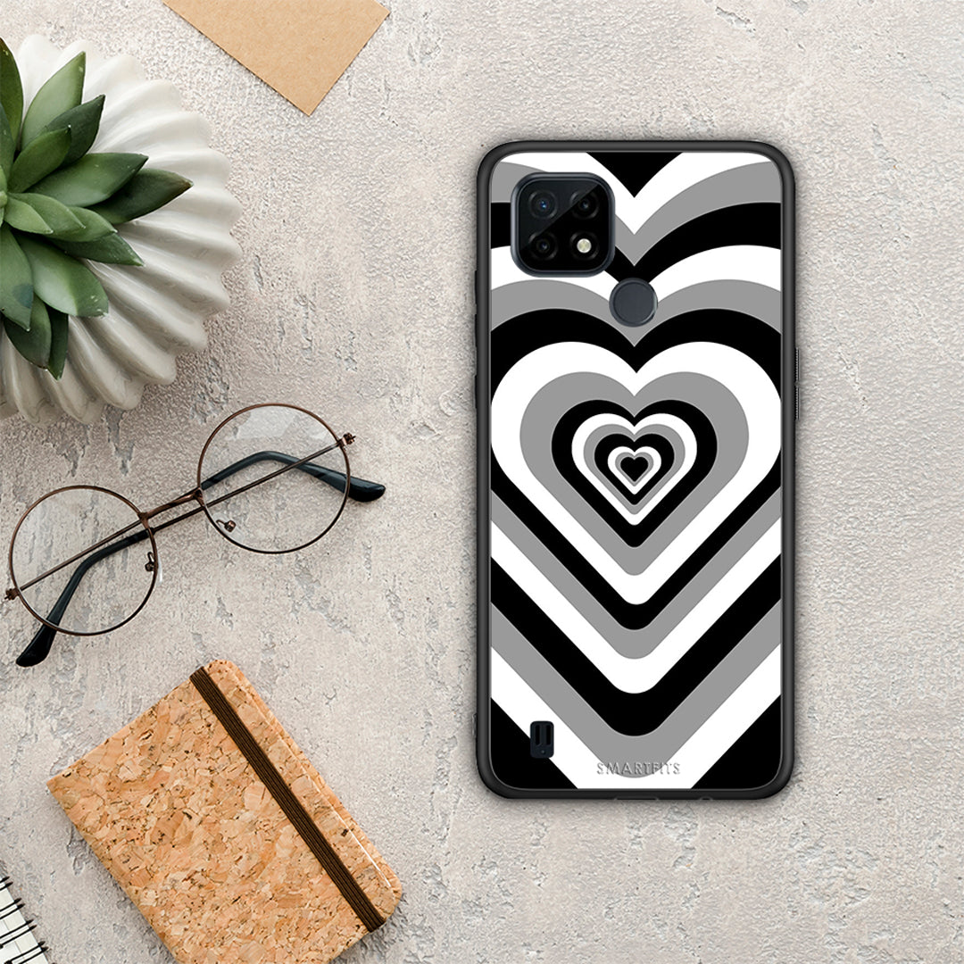 Black Hearts - Realme C21 θήκη