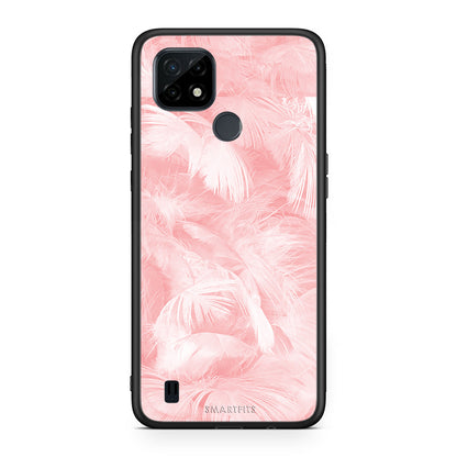 Boho Pink Feather - Realme C21 θήκη