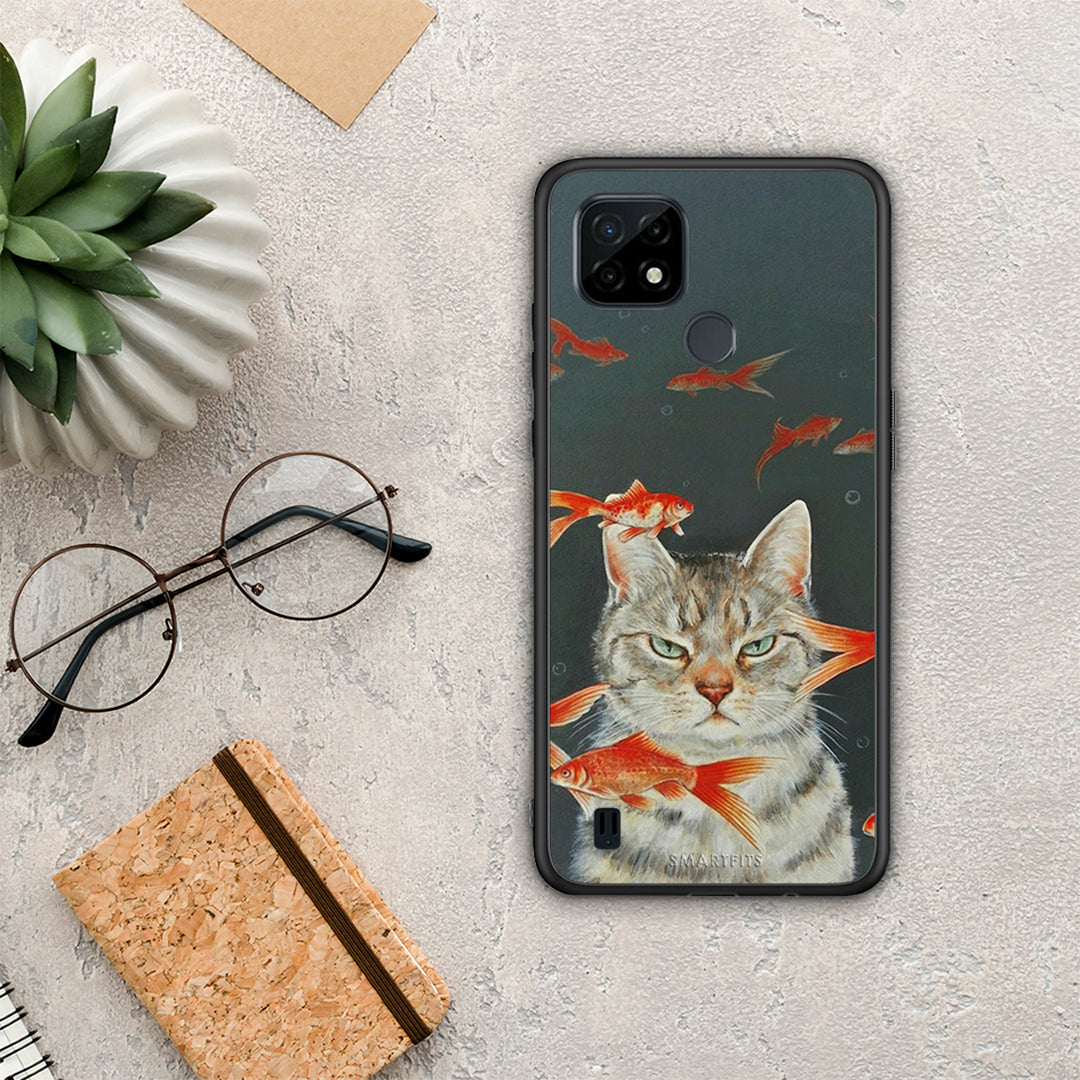 Cat Goldfish - Realme C21 θήκη