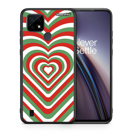 Christmas Hearts - Realme C21 θήκη