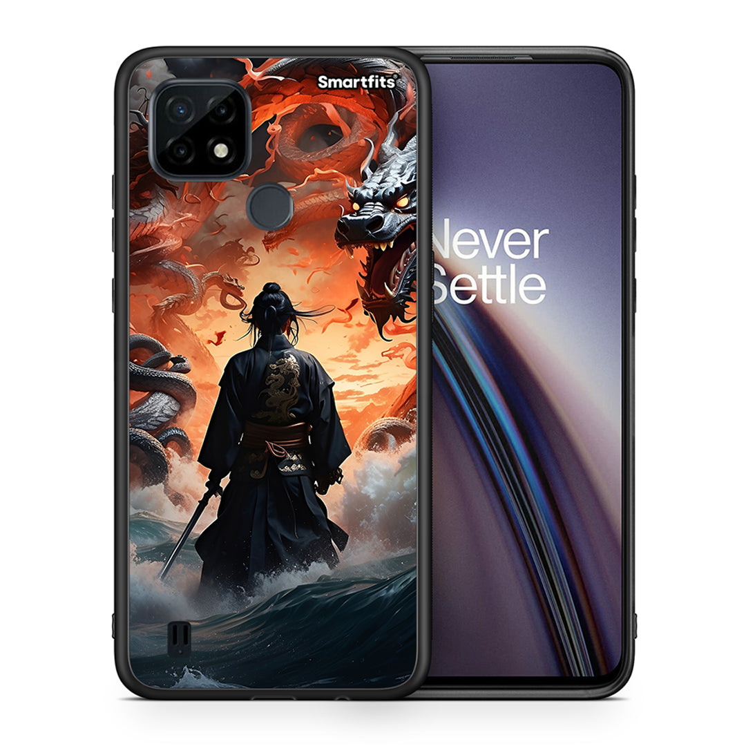 Dragons Fight - Realme C21 θήκη