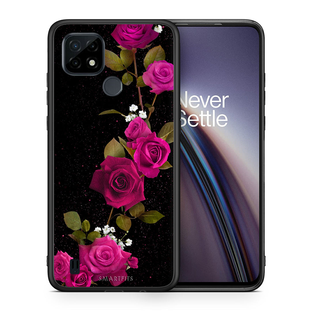 Flower Red Roses - Realme C21 θήκη