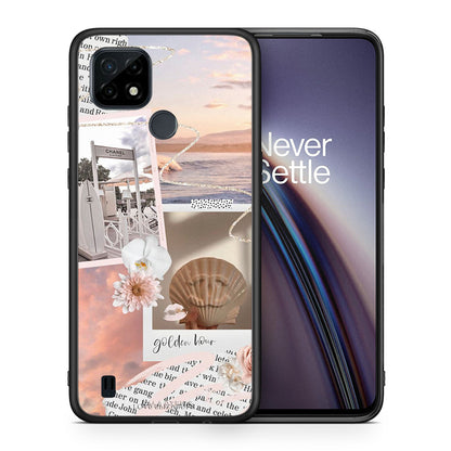 Θήκη Αγίου Βαλεντίνου Realme C21 Golden Hour από τη Smartfits με σχέδιο στο πίσω μέρος και μαύρο περίβλημα |Realme C21 Golden Hour case with colorful back and black bezels