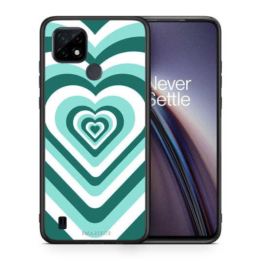 Green Hearts - Realme C21 θήκη