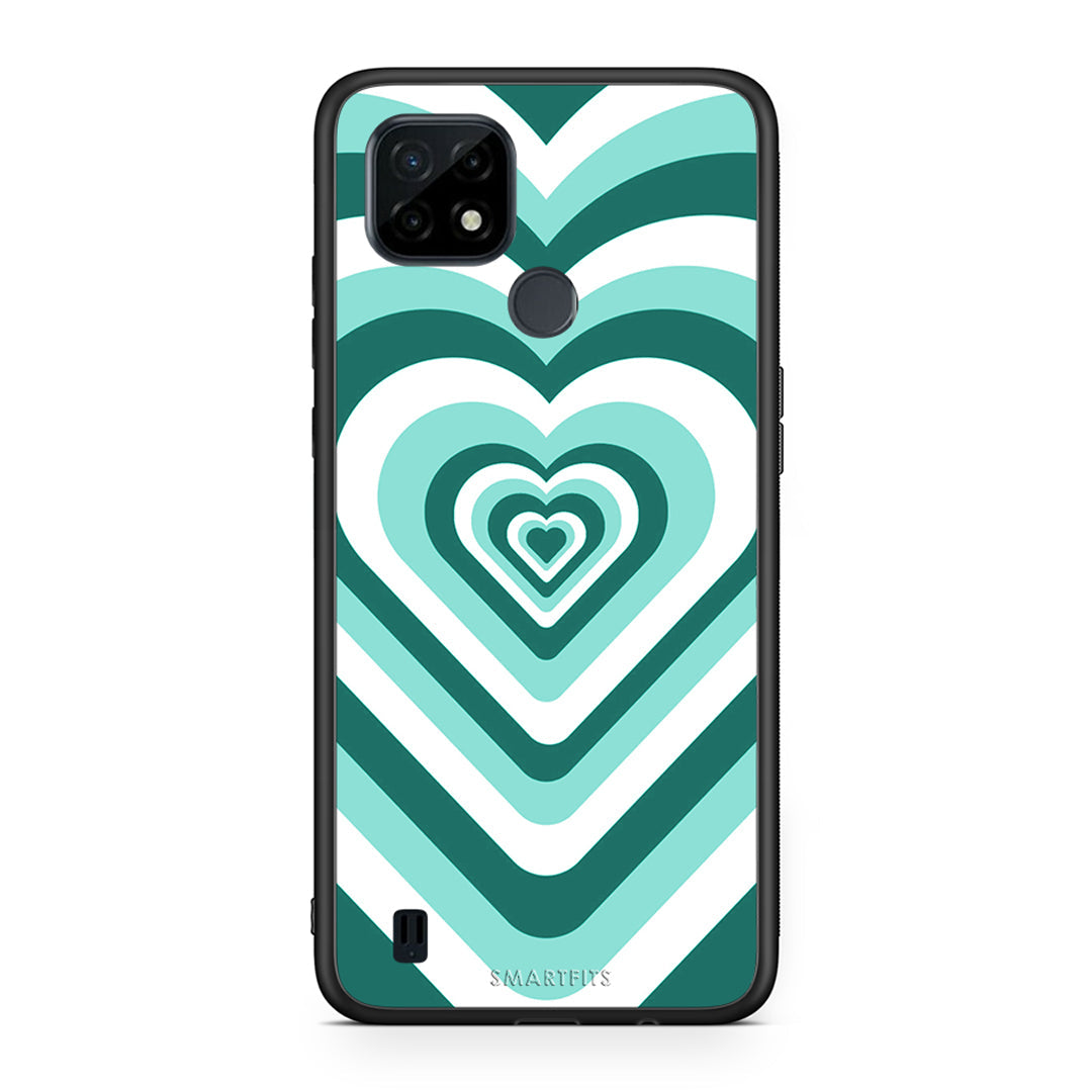 Green Hearts - Realme C21 θήκη