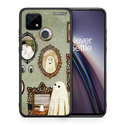 Θήκη Realme C21 Halloween Ghost Season από τη Smartfits με σχέδιο στο πίσω μέρος και μαύρο περίβλημα |Realme C21 Halloween Ghost Season case with colorful back and black bezels