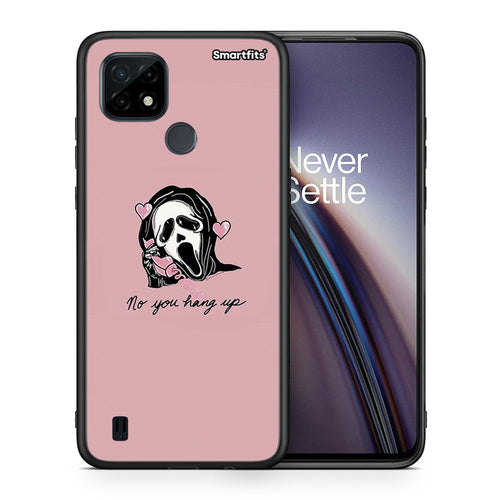 Θήκη Realme C21 Halloween Hang Up από τη Smartfits με σχέδιο στο πίσω μέρος και μαύρο περίβλημα |Realme C21 Halloween Hang Up case with colorful back and black bezels