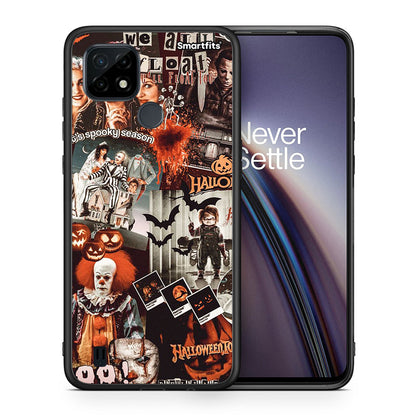 Θήκη Realme C21 Halloween Spooky Season από τη Smartfits με σχέδιο στο πίσω μέρος και μαύρο περίβλημα |Realme C21 Halloween Spooky Season case with colorful back and black bezels