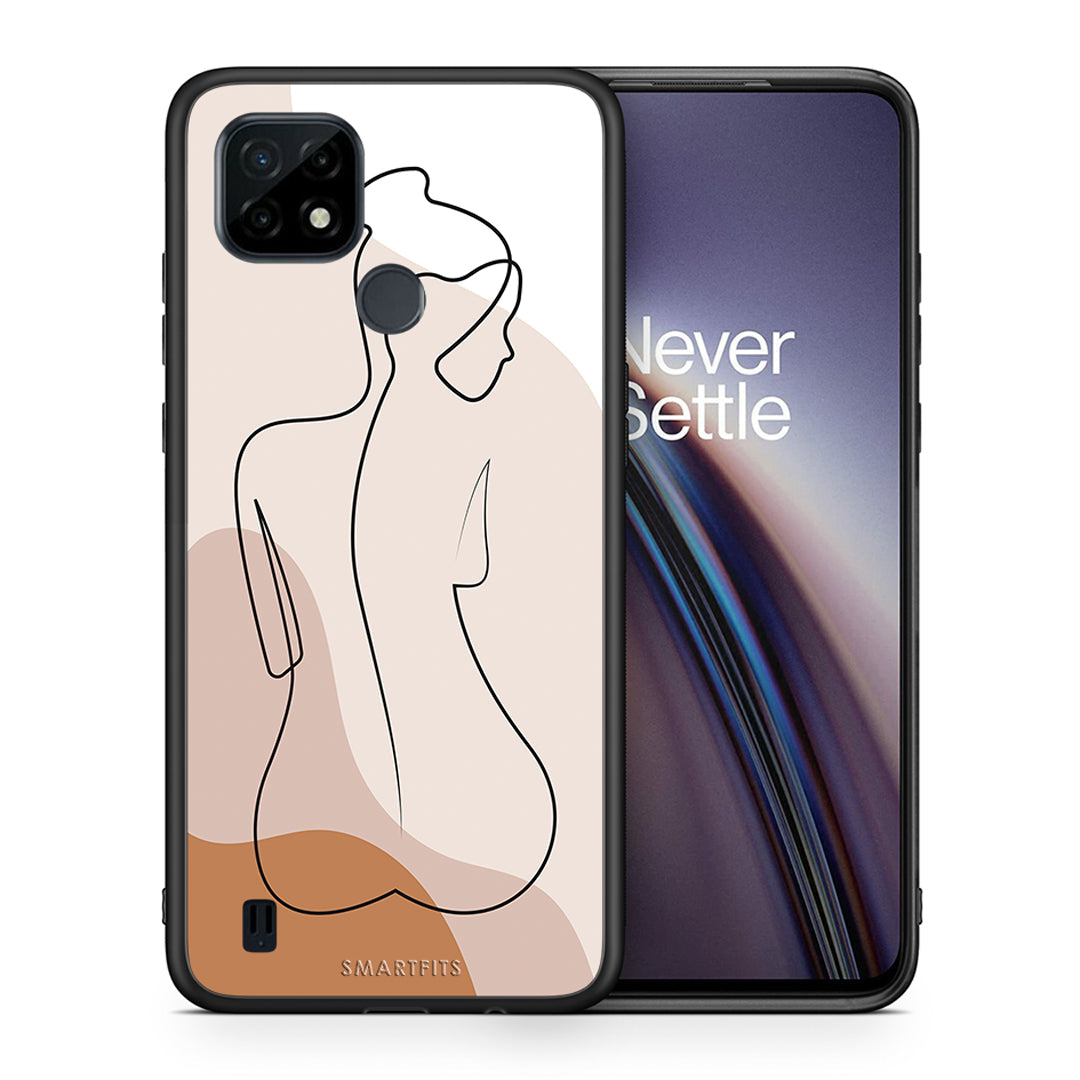LineArt Woman - Realme C21 θήκη
