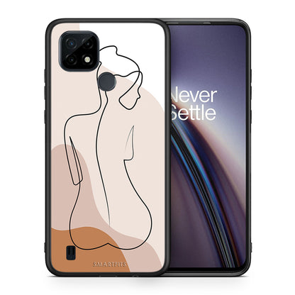 LineArt Woman - Realme C21 θήκη