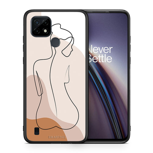 LineArt Woman - Realme C21 θήκη