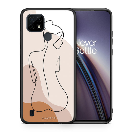 LineArt Woman - Realme C21 θήκη