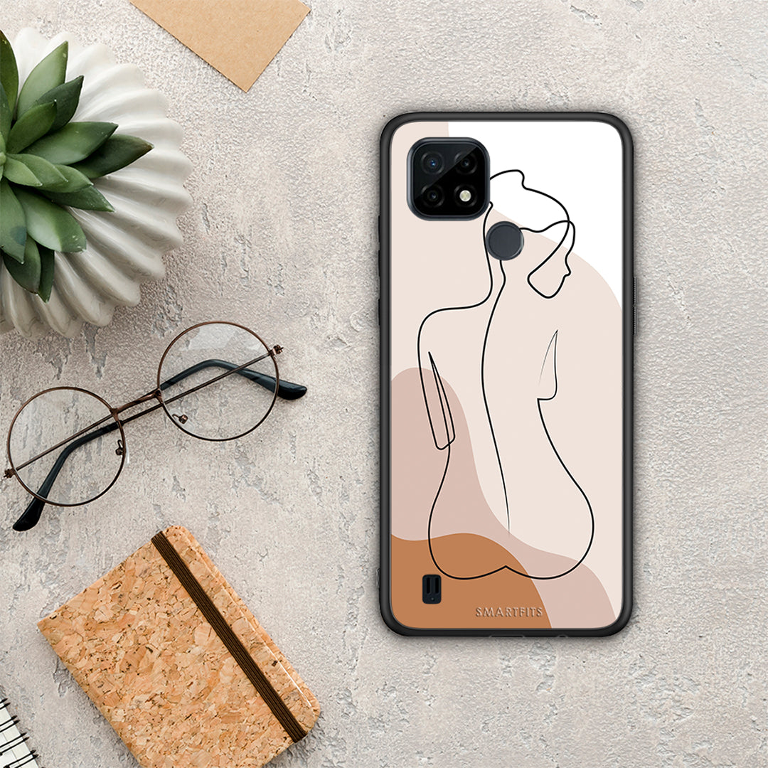 LineArt Woman - Realme C21 θήκη