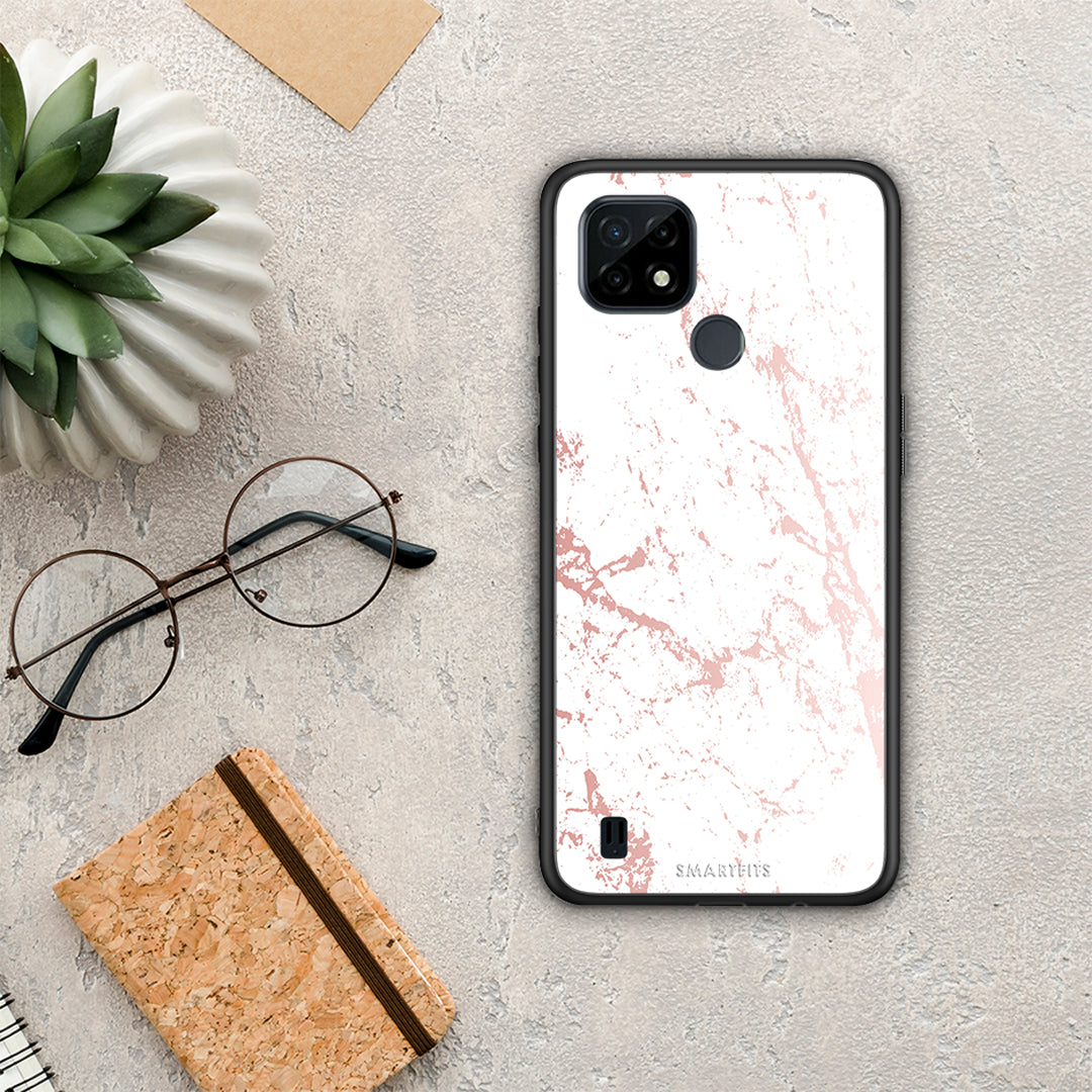 Marble Pink Splash - Realme C21 θήκη