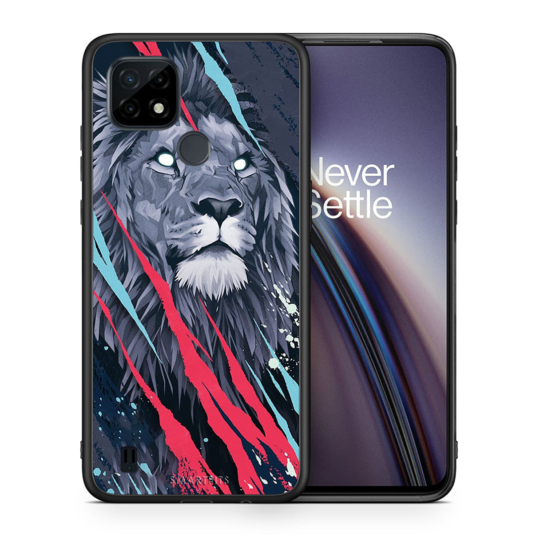 PopArt Lion Designer - Realme C21 θήκη