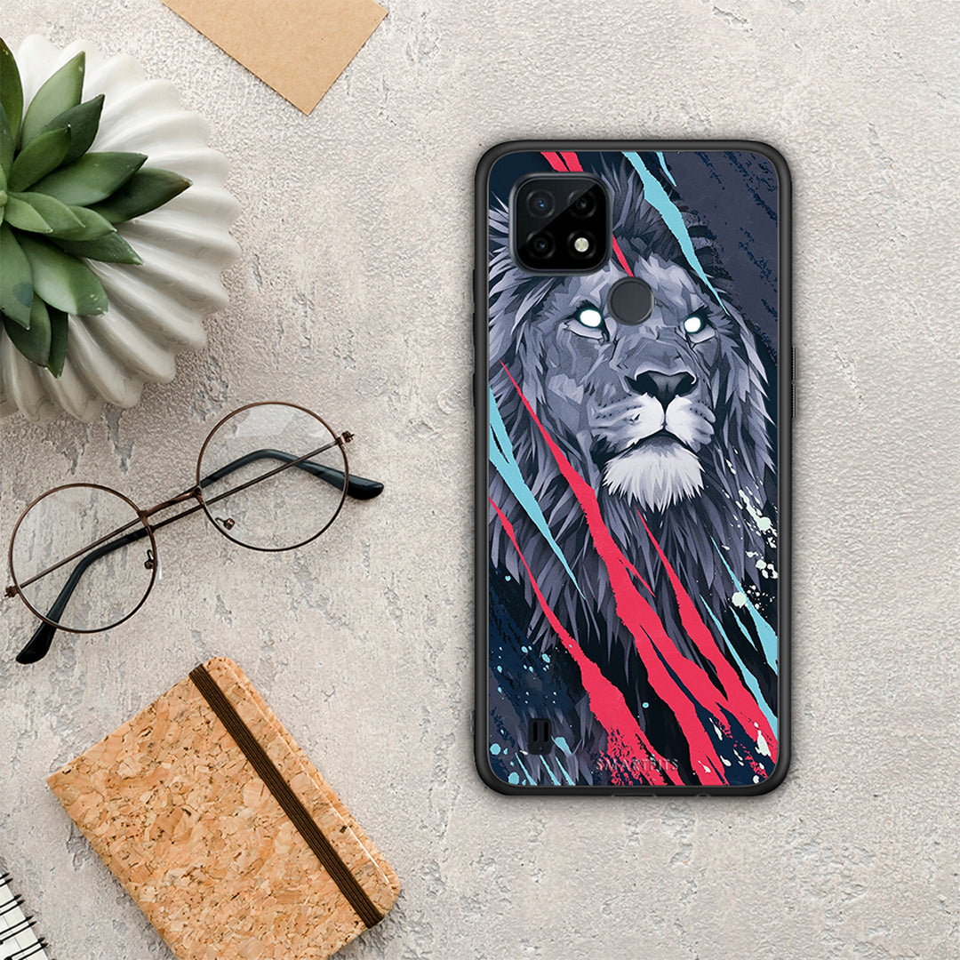 PopArt Lion Designer - Realme C21 θήκη