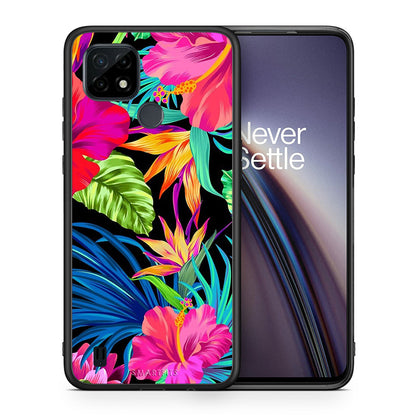 Tropical Flowers - Realme C21 θήκη