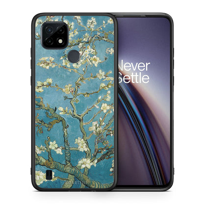 White Blossoms - Realme C21 θήκη