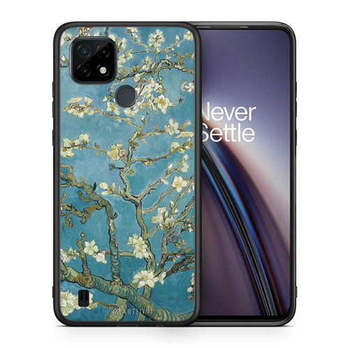 White Blossoms - Realme C21 θήκη