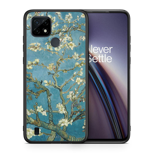 White Blossoms - Realme C21 θήκη