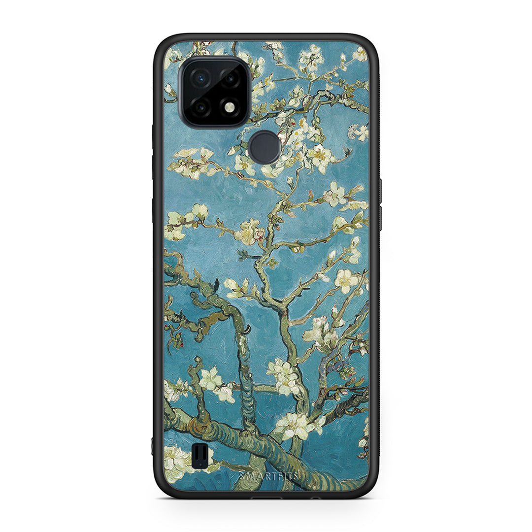 White Blossoms - Realme C21 θήκη
