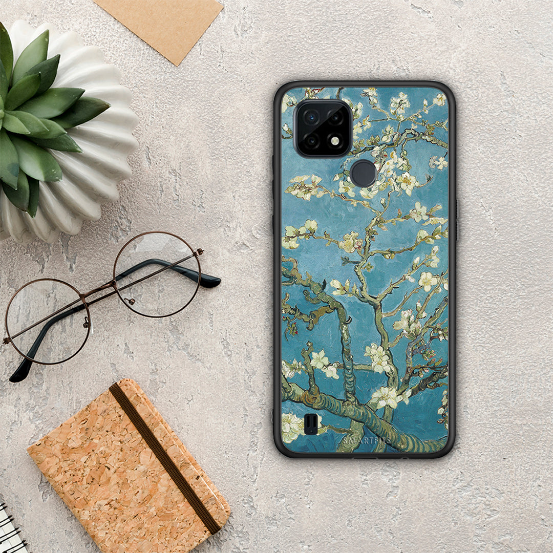 White Blossoms - Realme C21 θήκη