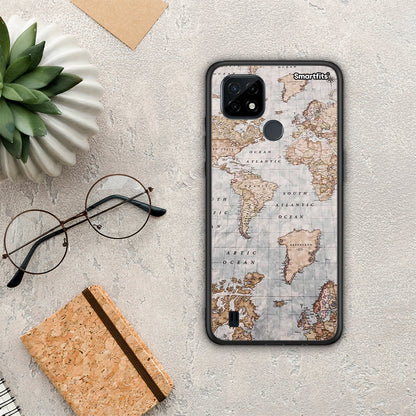 World Map - Realme C21 θήκη