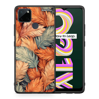 Θήκη Realme C21Y / C25Y / 7i (Global) Autumn Leaves από τη Smartfits με σχέδιο στο πίσω μέρος και μαύρο περίβλημα | Realme C21Y / C25Y / 7i (Global) Autumn Leaves case with colorful back and black bezels