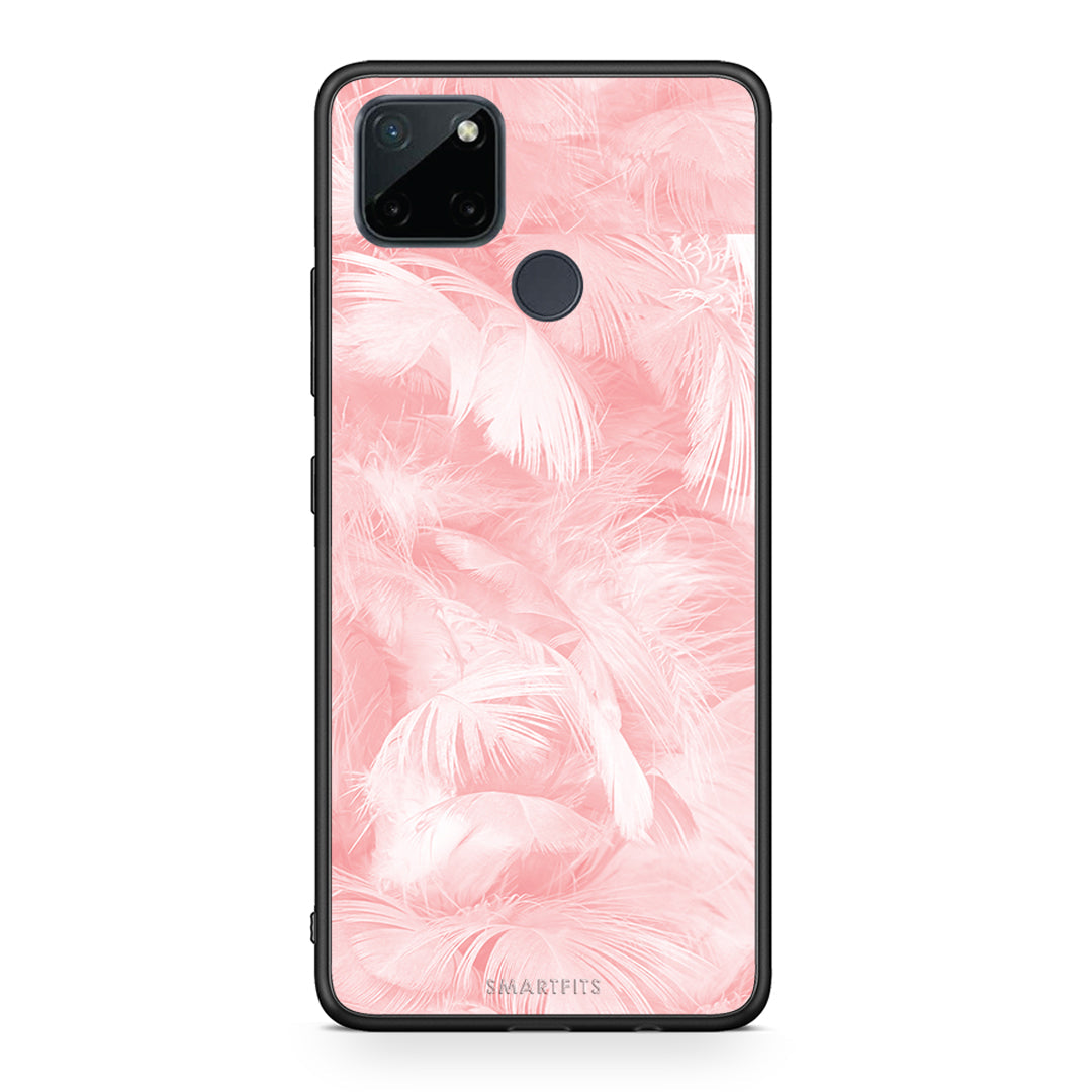 Boho Pink Feather - Realme C21Y / C25Y / 7i (Global) θήκη