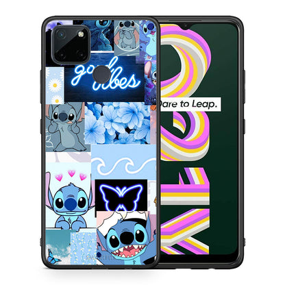 Θήκη Αγίου Βαλεντίνου Realme C21Y / C25Y / 7i (Global) Collage Good Vibes από τη Smartfits με σχέδιο στο πίσω μέρος και μαύρο περίβλημα | Realme C21Y / C25Y / 7i (Global) Collage Good Vibes case with colorful back and black bezels