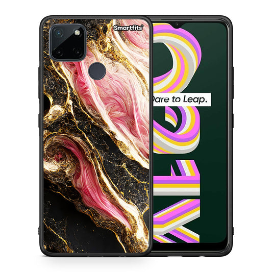 Glamorous Pink Marble - Realme C21Y / C25Y / 7i (Global) θήκη