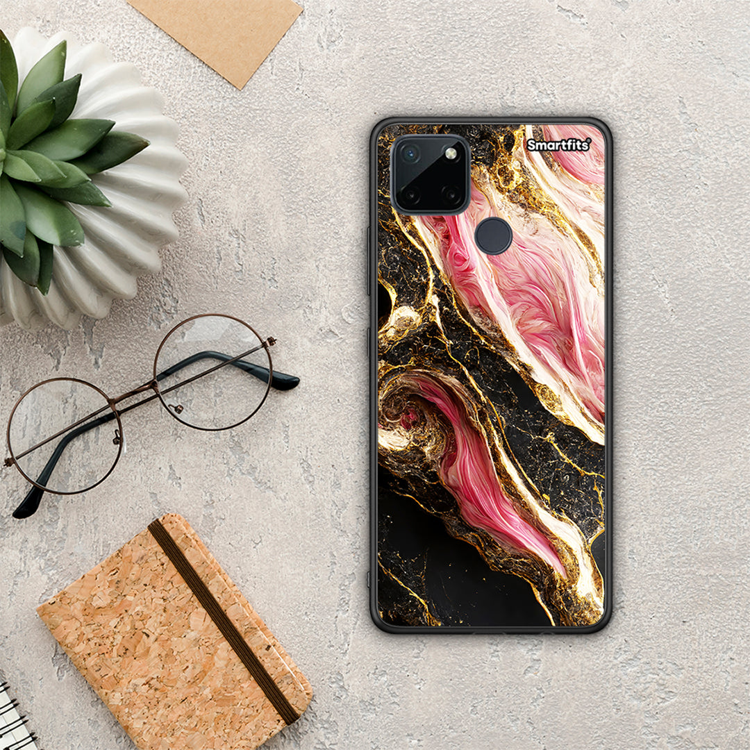 Glamorous Pink Marble - Realme C21Y / C25Y / 7i (Global) θήκη