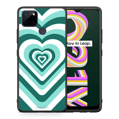 Green Hearts - Realme C21Y / C25Y / 7i (Global) θήκη