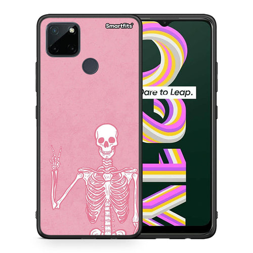 Θήκη Realme C21Y / C25Y / 7i (Global) Halloween Motivation από τη Smartfits με σχέδιο στο πίσω μέρος και μαύρο περίβλημα | Realme C21Y / C25Y / 7i (Global) Halloween Motivation case with colorful back and black bezels