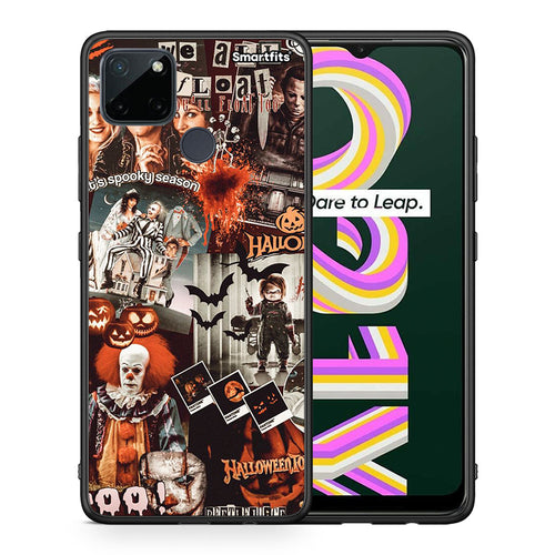 Θήκη Realme C21Y / C25Y / 7i (Global) Halloween Spooky Season από τη Smartfits με σχέδιο στο πίσω μέρος και μαύρο περίβλημα | Realme C21Y / C25Y / 7i (Global) Halloween Spooky Season case with colorful back and black bezels