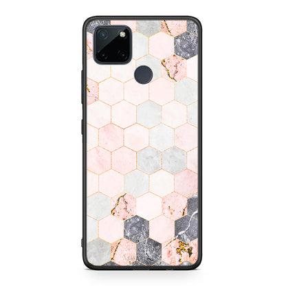 Marble Hexagon Pink - Realme C21Y / C25Y / 7i (Global) θήκη