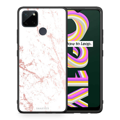 Marble Pink Splash - Realme C21Y / C25Y / 7i (Global) θήκη