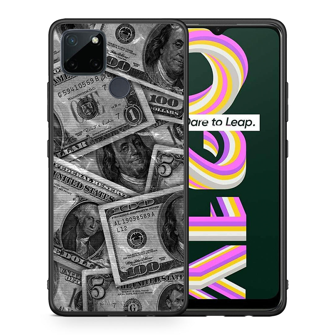 Money Dollars - Realme C21Y / C25Y / 7i (Global) θήκη