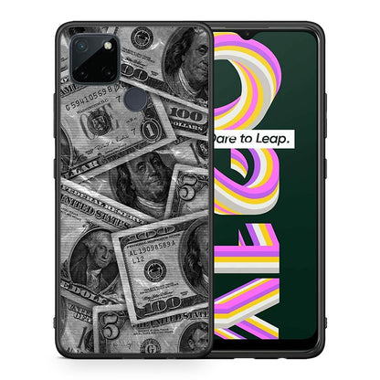 Money Dollars - Realme C21Y / C25Y / 7i (Global) θήκη