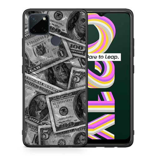 Money Dollars - Realme C21Y / C25Y / 7i (Global) θήκη