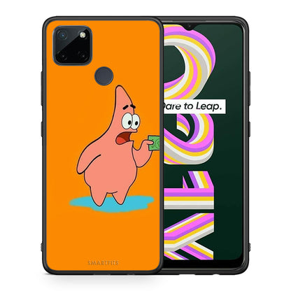 Θήκη Αγίου Βαλεντίνου Realme C21Y / C25Y / 7i (Global) No Money 1 από τη Smartfits με σχέδιο στο πίσω μέρος και μαύρο περίβλημα | Realme C21Y / C25Y / 7i (Global) No Money 1 case with colorful back and black bezels